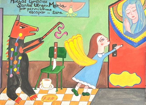 Voto ancien peinture - ex, ancien,