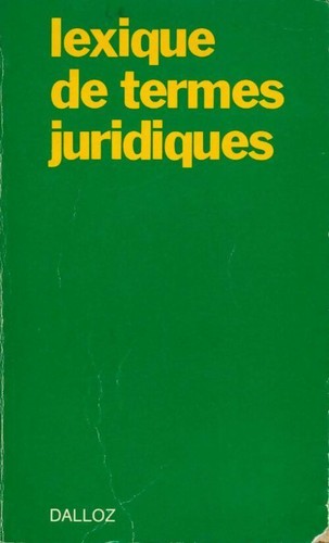 Lexique termes juridiques - lexique,