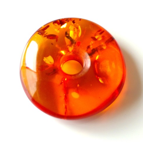 Donut chinois en - ou, ambre
