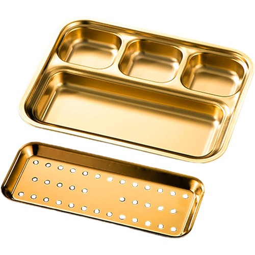 Assiette inox plaque acier - inox, en
