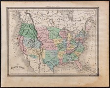 1860ca - Carte géographique