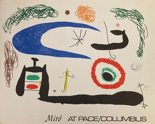 Joan miro affiche lithographie - joan,