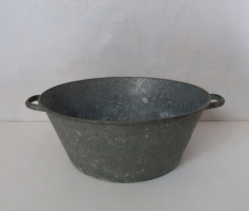 Ancienne bassine galvanisée - ancienne,