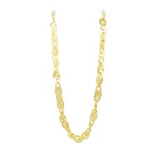 Main 18k Plaqué Or Laiton Victoria Lien Chaîne Collier Réglable pour Femmes