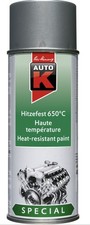 Aérosol peinture argent haute température 650°C 400ML AUTO K