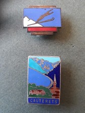 2 insignes ski, CAUTERETS et