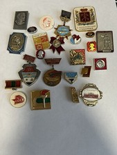 Lot 21 Badges pin's Insignes soviétiques LÉNINE LENIN URSS CCCP USSR villes