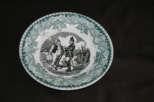 Assiette ancienne - , en