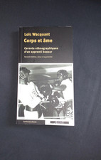 Corps et âme Carnets ethnographiques d'un apprenti boxeur Wacquant Agone socio