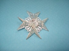 Broche Croix de Malte en