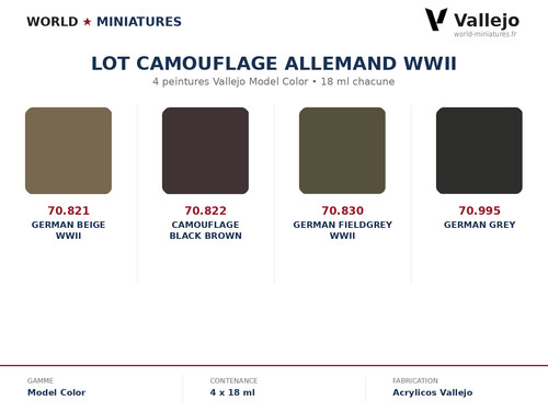 Lot vallejo camouflage - lot,