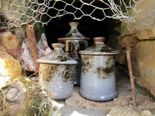 céramique artisanale 3 pots à épices condiments