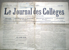 1917 LE JOURNAL DES COLLEGES