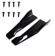Lame universelle pare-chocs avant / arrière séparateur diffuseur noir brillant