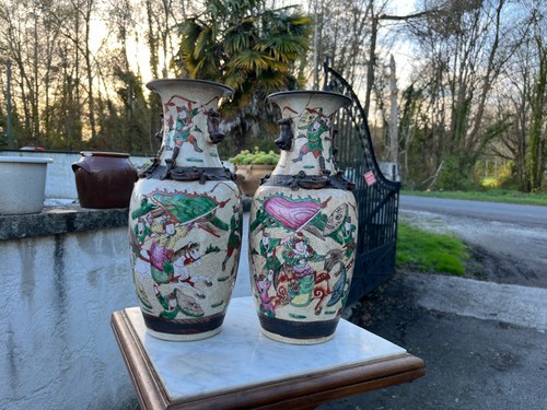 Paire vases nankin xixe - paire, de