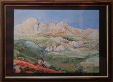 tableau aquarelle signée