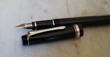 STYLO PLUME PILOT CUSTOM HERITAGE 91 NOIR & PLATINUM- PLUME OR 14 K EXTRA LARGE