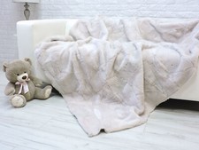 Véritable Couverture En Peau De Mouton: Crème Grande Couverture 647