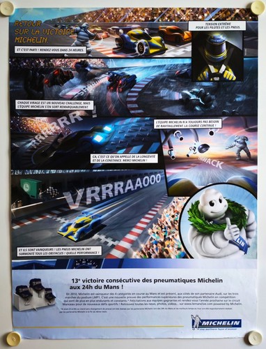 Affiche pneus michelin - pneus, 2010