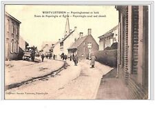 BELGIQUE.WESTVLETEREN.ROU TE DE POPERINGHE ET EGLISE