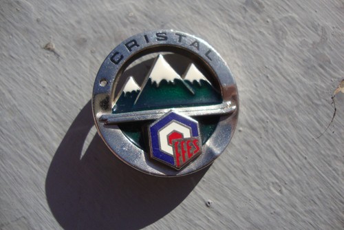 Broche ski cristal - ski,