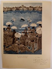 La course provencale  LEO LELEE aquarelle document 1931