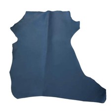 Peau de cuir de chèvre grainé - BLEU Q08