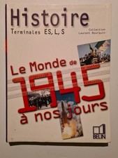 Histoire. Terminales L ES S