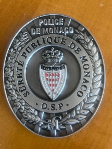 Plaque ceinture police monaco - plaque,