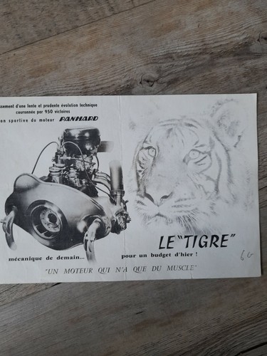 Depliant moteur tigre panhard - moteur,
