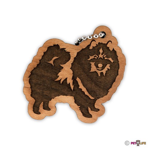 Keeshond keychain key - keeshond,