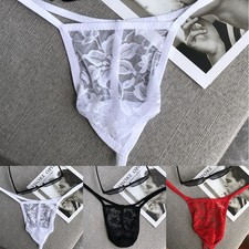 String homme dentelle