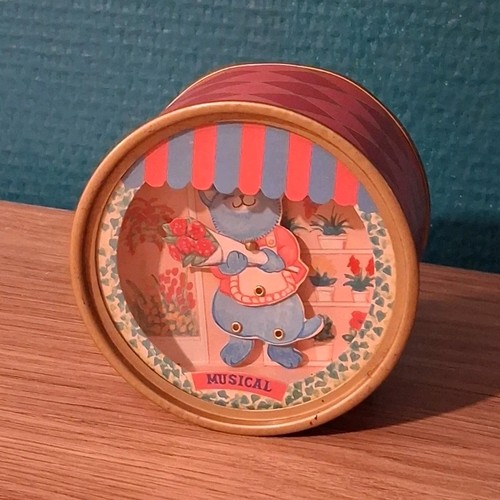 Boîte musique ronde en - boîte,