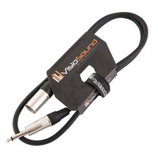 Câble XLR mâle à jack mono 6,35mm 1/4" / Audio enceinte / Câble de signal 1m