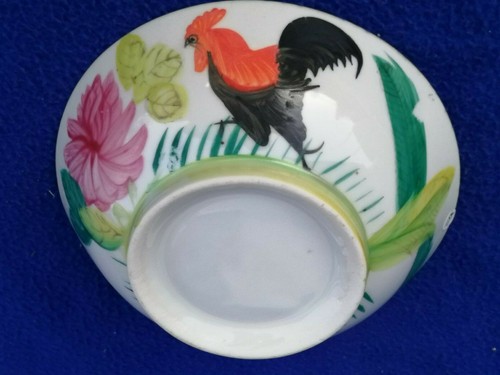 Bol porcelaine coq chine