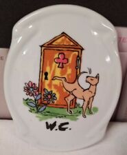 Plaque De Porte Vintage WC en
