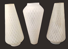 Lot de 3 opalines pour appliques années 1950 lustre lampadaire Rispal ?