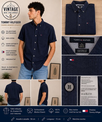 Chemise tommy hilfiger custom - tommy,
