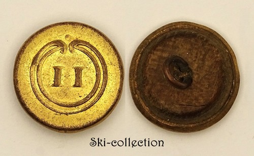 Bouton régiment - bouton, 11°régiment