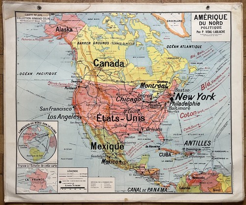 Ancienne carte scolaire - 🌎,