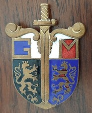 Insigne Gendarmerie Allemagne 1945 Gouvernement Militaire ORIGINAL FRENCH BADGE 