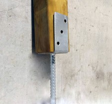 Support de poteau en U en