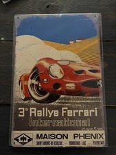 PLAQUE TÔLE MÉTAL RALLY