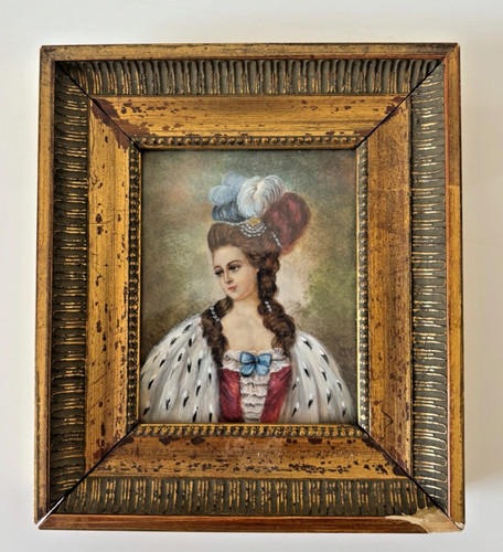 Ancienne miniature peinte - ,
