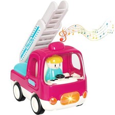 Camion de Pompier Jouet avec Sonore et Lumineux Construction Véhicule Enfant ...