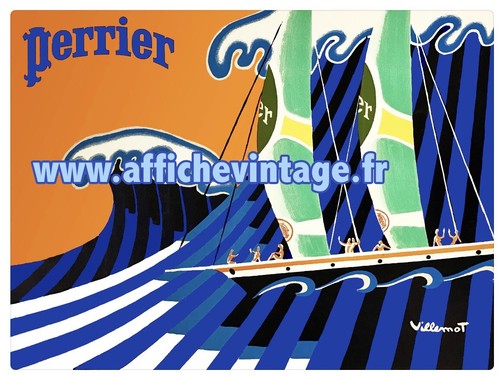 Affiche poster perrier - affiche,