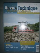 Deutz Fahr tracteur AGROFARM 85 - 100 : revue technique RTMA 185