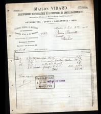 MOULINS (03) MINES de NOYANT ST-ELOY & LES FERRIERES / CHARBON "VIDARD" en 1914