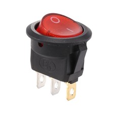 5X(Interrupteur A Bascule Bipolaire ON OFF Rouge 3 Broches 220V Q7R6)4183