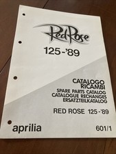 Aprilia 125 REd Rose 1989 catalogue pièces détachées partie cycle uniquement